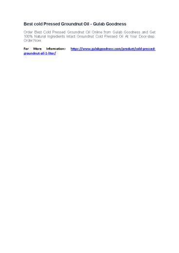 Best Cold Pressed Coconut oil India - Gulab Goodness (1)