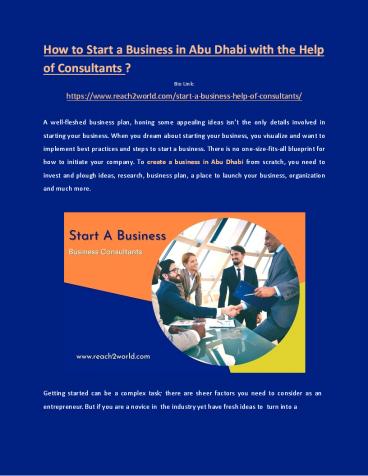 Start A Business with the Help of Business Consultant