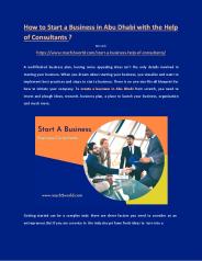 Start A Business with the Help of Business Consultant