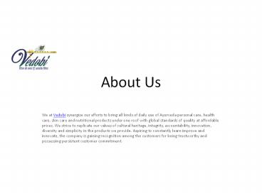 Vedobi | 100% Ayurvedic medicine at best price