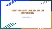 Taurus and Libra: Love, Sex,  and Life Compatibility