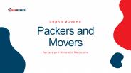 Packers and Movers - Urban Movers