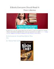 8 Books Everyone Should Read In Their Lifetime - Bookends