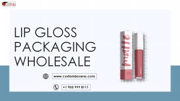 Lip Gloss Packaging Wholesale