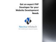Get an expert PHP developer for your website development needs