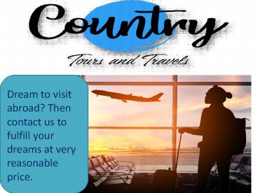 Tour Planner in Chandigarh