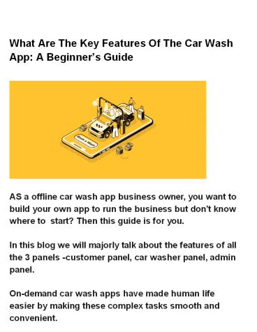 What Are The Key Features Of The Car Wash App: A Beginner’s Guide