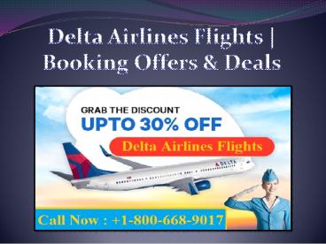 Book A Flight Ticket On Delta Airline