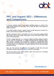 PPC And Organic SEO – Differences and Comparisons