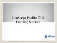 GenScript ProBio IND Enabling Services