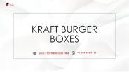 Custom burger packaging Available in All Sizes & Shapes in UK