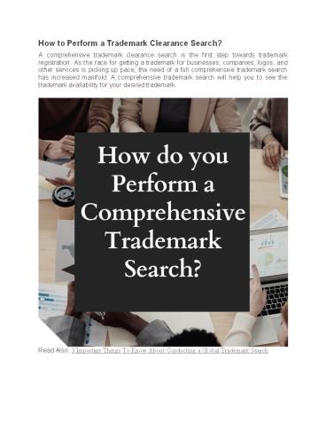 How to Perform a Comprehensive Trademark Search