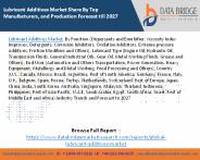 Lubricant Additives Market Share By Top Manufacturers, and Production Forecast till 2027