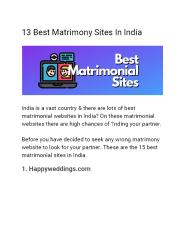 13 Best Matrimony Sites In India