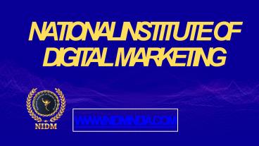 National Institute Of Digital Marketing