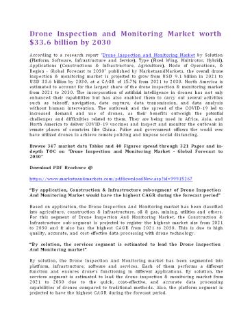 Drone Inspection and Monitoring Market worth $33.6 billion by 2030