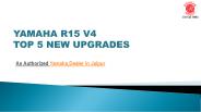Yamaha R15 V4 Top 5 New Upgrades