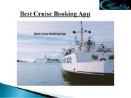Best Cruise Booking App