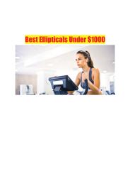Best Ellipticals Under $1000