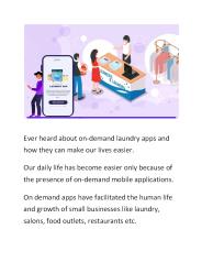 On-demand Laundry Apps: Risks And Future Challenges