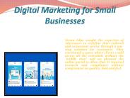 Digital Marketing for Small Businesses