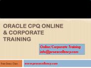 Oracle CPQ  online training