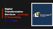 Digital Transformation Services - Leverage IT Consulting