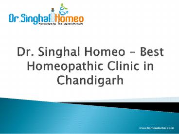 Best Homeopathic Clinic in Chandigarh