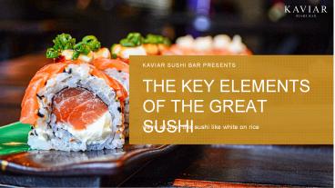 Main Component about Delicious Sushi