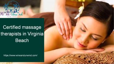 Find Certified massage therapists in Virginia Beach