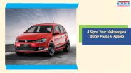 4 Signs your Volkswagen Water Pump is Failing