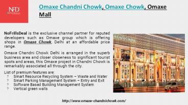 Omaxe Chandni Chowk, Omaxe Chowk, Omaxe Mall