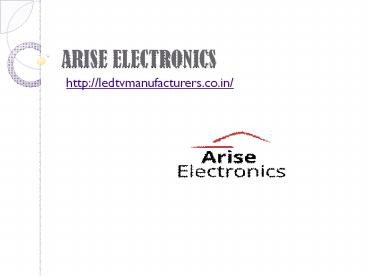 arise electronics led tv (1)