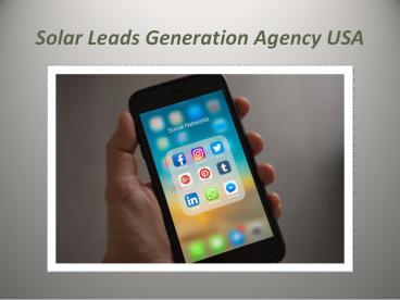 Solar Leads Generation Agency USA (1)