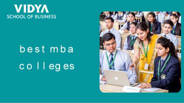 Best MBA School | School for Business Management