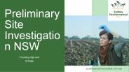 Preliminary Site Investigation NSW