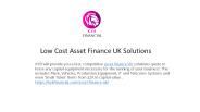 Best Asset Finance UK Firms