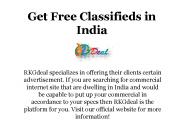 Get Free Classifieds in India | RKGDeal (1)