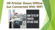 Why My Printer shows offline but connected with Wifi