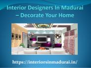 Top Interior designers in madurai