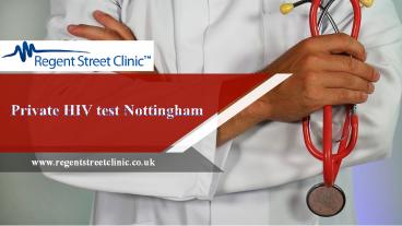 Private HIV test Nottingham