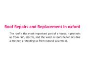 Chimney repair in oxford