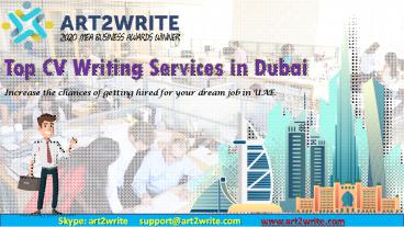 Top CV Writing Services in Dubai