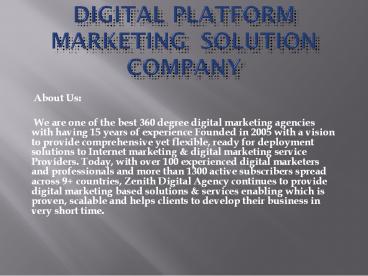 360 Degree Digital Marketing Agency USA