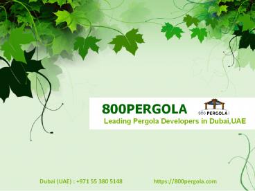 Questions To Ask Before Hiring A Dubai’s Pergola Development Company (1)