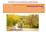How & When to Hire a Wedding Photographer Wexford?