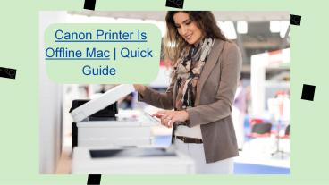 Best Way To Solve Canon Printer Offline Mac Error