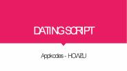 Dating Script PowerPoint PPT Presentation