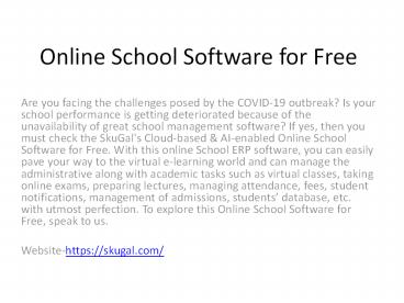Online School Software for Free (2)
