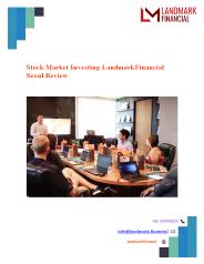 Stock Market Investing Landmark Financial Seoul Review